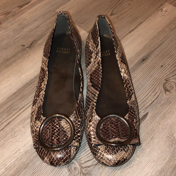 Stuart Weitzman Shoes - Stuart Weitzman Snakeskin Flats